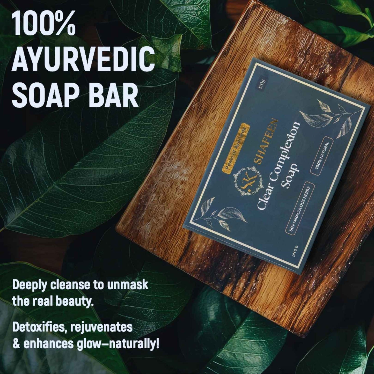 Clear Complexion Soap – Infused with 50+ Ayurvedic Herbs