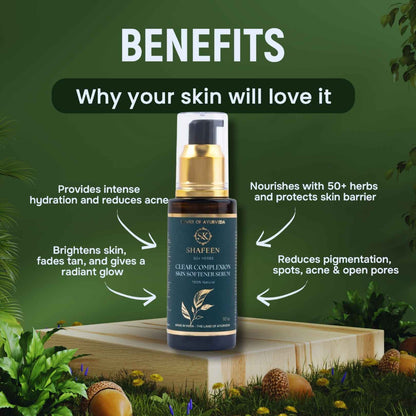 Clear Complexion Skin Softener Serum - 50+ herbs infused
