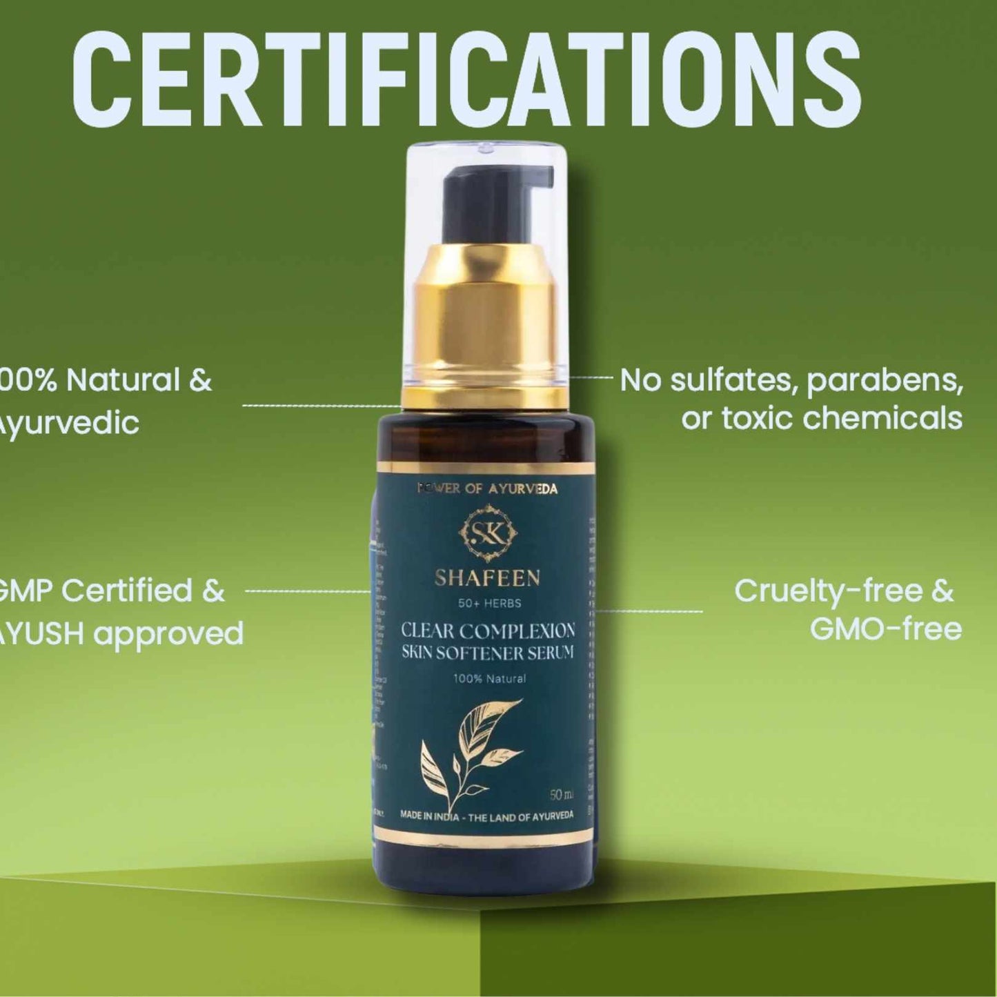 Clear Complexion Skin Softener Serum - 50+ herbs infused