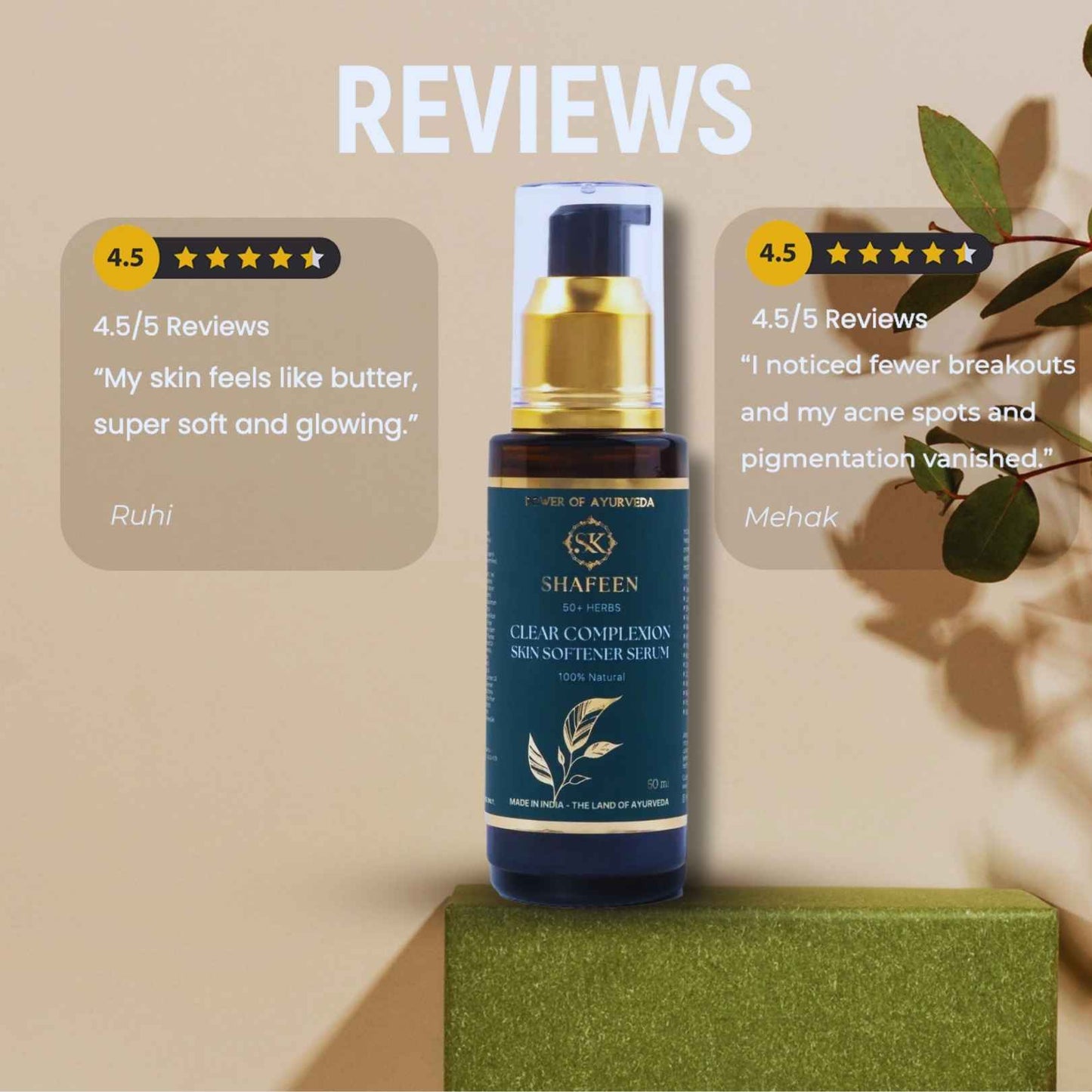 Clear Complexion Skin Softener Serum - 50+ herbs infused