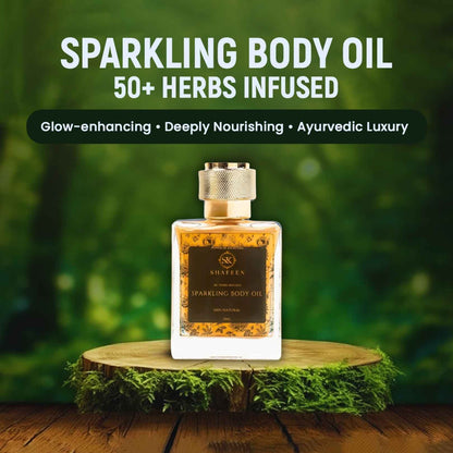 Sparkling Body Oil – Infused with 50+ Ayurvedic Herbs