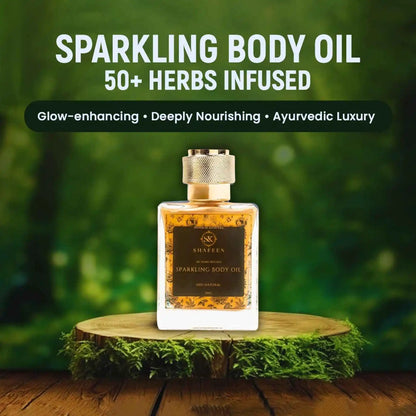 Sparkling Body Oil – Infused with 50+ Ayurvedic Herbs