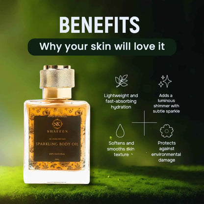 Sparkling Body Oil – Infused with 50+ Ayurvedic Herbs
