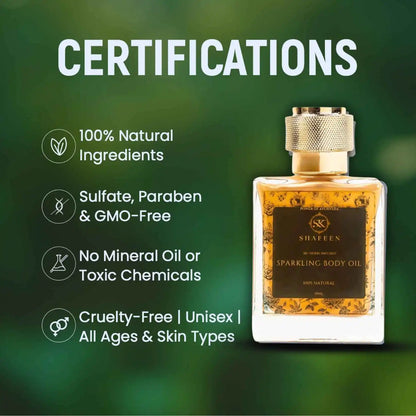 Sparkling Body Oil – Infused with 50+ Ayurvedic Herbs