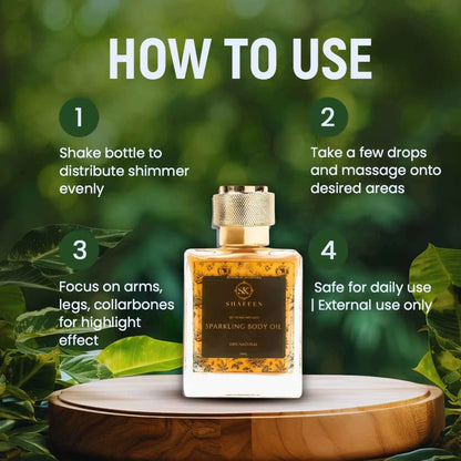 Sparkling Body Oil – Infused with 50+ Ayurvedic Herbs