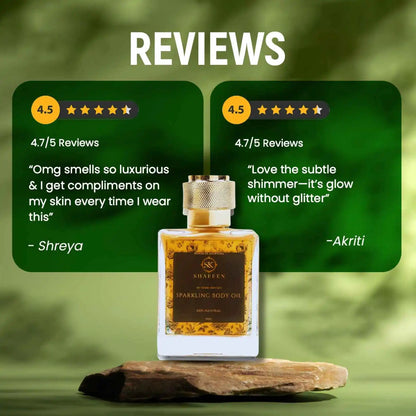 Sparkling Body Oil – Infused with 50+ Ayurvedic Herbs
