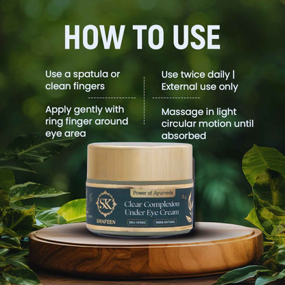 Clear Complexion Under Eye Cream powered by  50+ Ayurvedic Herbs (Copy)