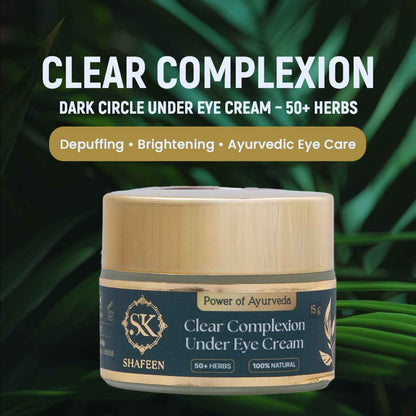Clear Complexion Under Eye Cream powered by  50+ Ayurvedic Herbs