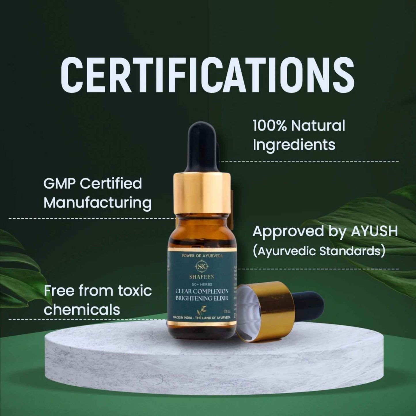 Clear Complexion Brightening Elixir – Powered by 50+ Ayurvedic Herbs