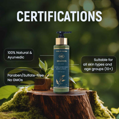 Clear Complexion Ayurvedic Body Lotion – Infused with 50+ Rare Herbs (Copy)