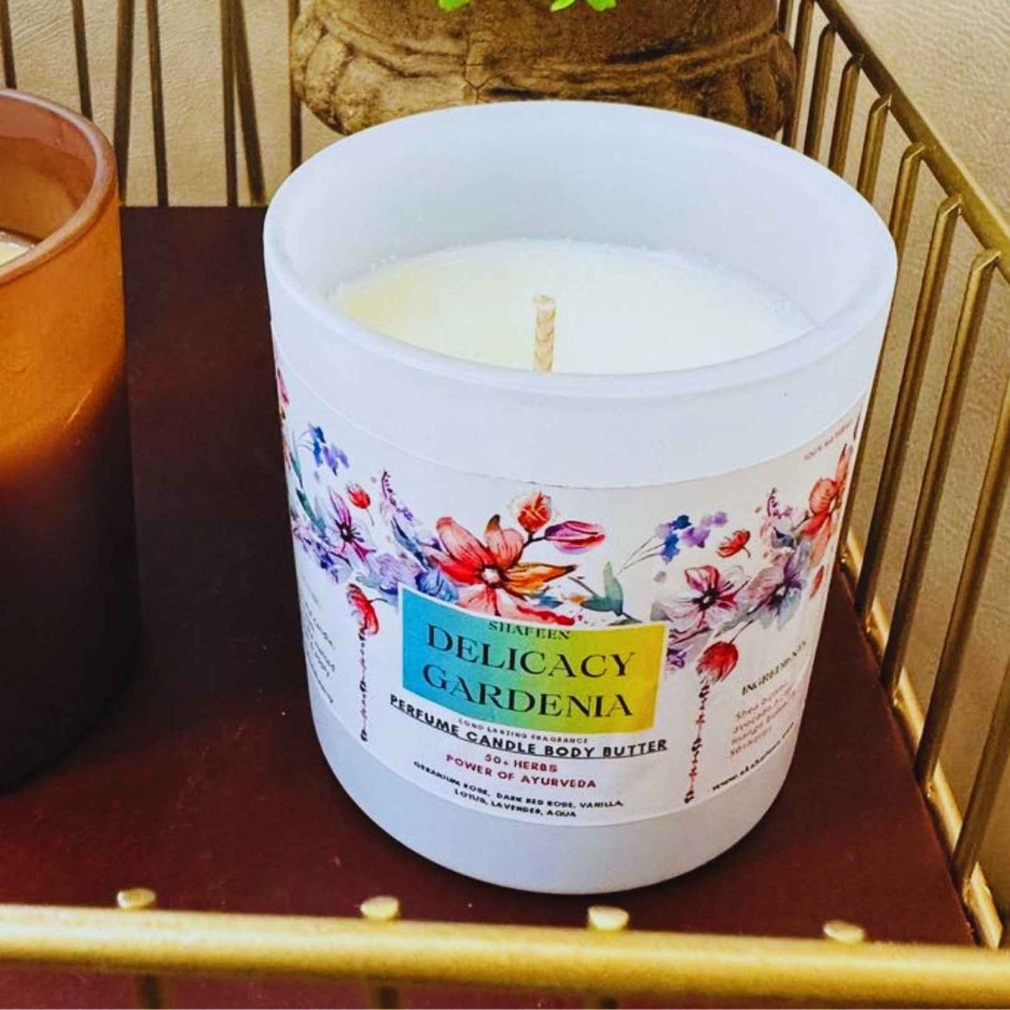 Perfume Candle Body Butter – Delicacy Gardenia (50+ Ayurvedic Herbs)