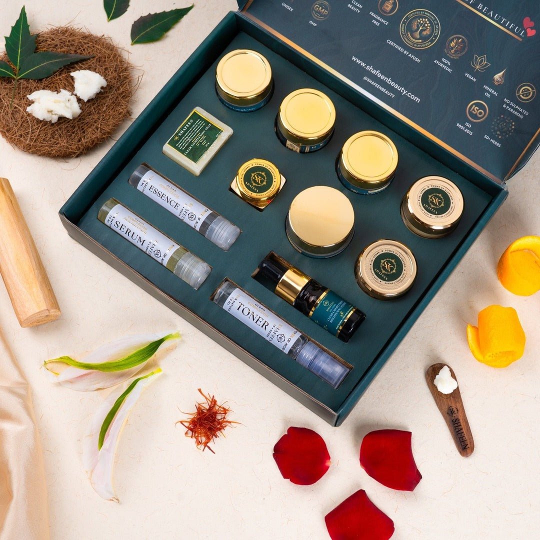 CLEAR COMPLEXION 15 - DAY CHALLENGE - Ayurvedic 50+ Herbs Ritual for Real, Visible Skin Transformation - skshafeen - shafeen