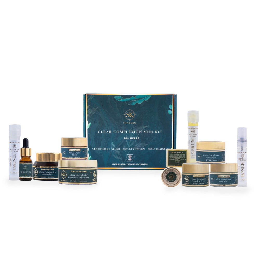 CLEAR COMPLEXION 15 - DAY CHALLENGE - Ayurvedic 50+ Herbs Ritual for Real, Visible Skin Transformation - skshafeen - skshafeen