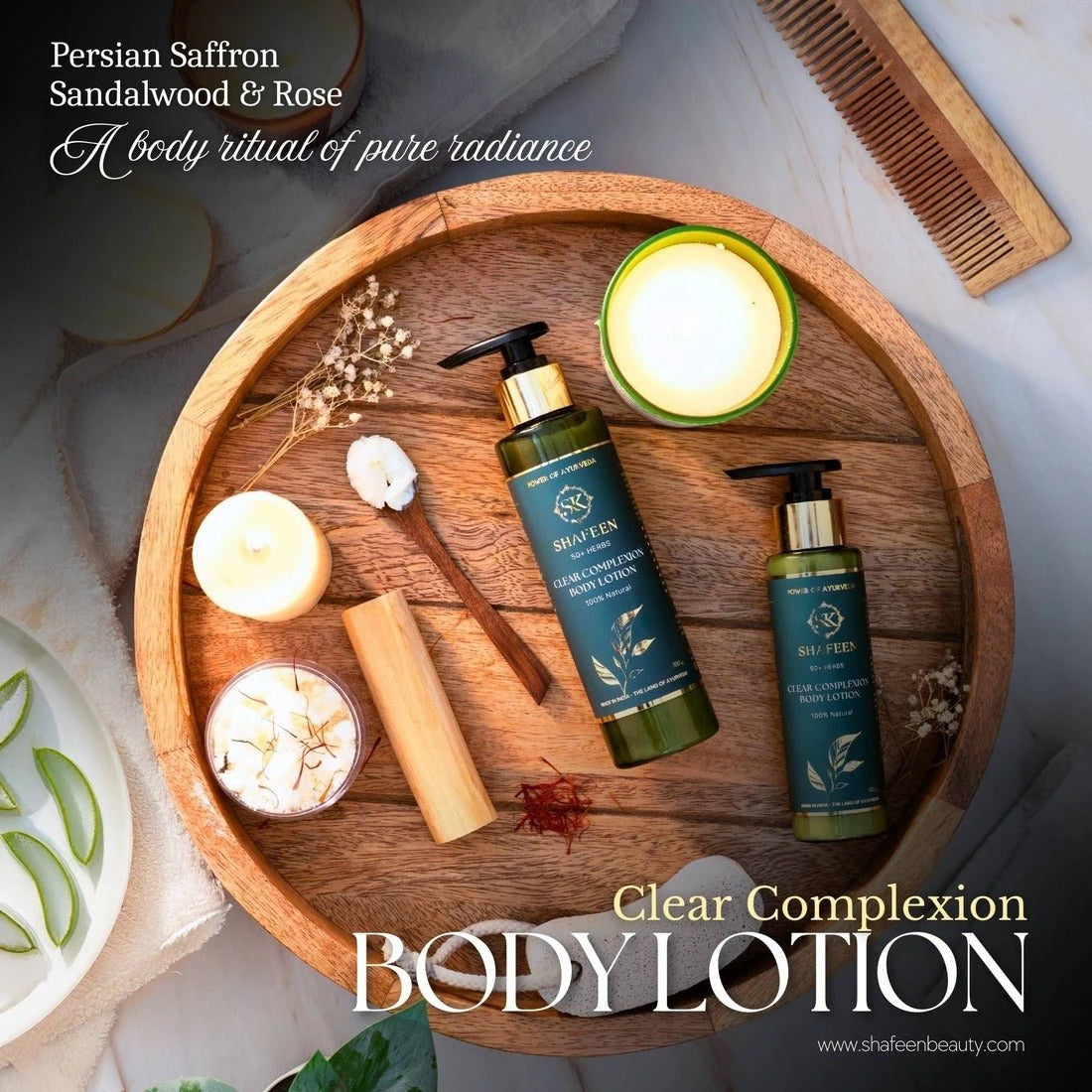 Clear Complexion Ayurvedic Body Lotion – Infused with 50+ Rare Herbs