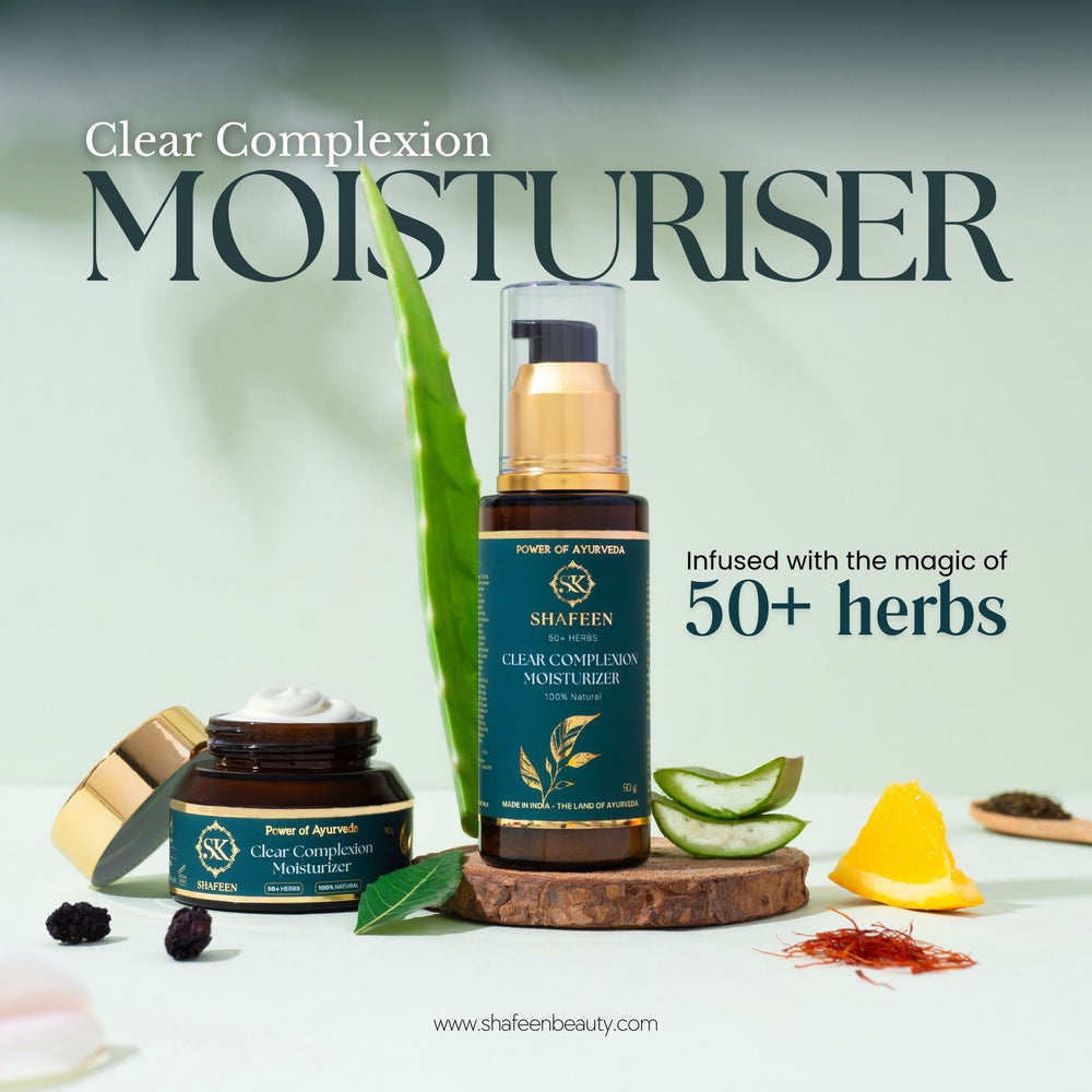 Clear Complexion Moisturizer – 50+ Herbs Ayurvedic Radiance Cream - skshafeen - skshafeen