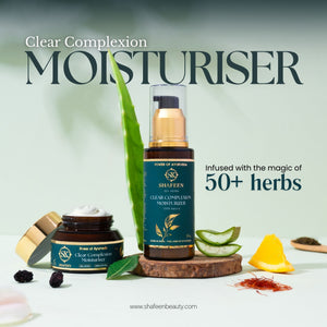 Clear Complexion Moisturizer – 50+ Herbs Ayurvedic Radiance Cream - skshafeen - skshafeen