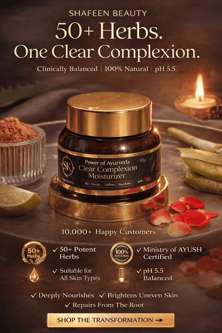 Clear Complexion Moisturizer – 50+ Herbs Ayurvedic Radiance Cream
