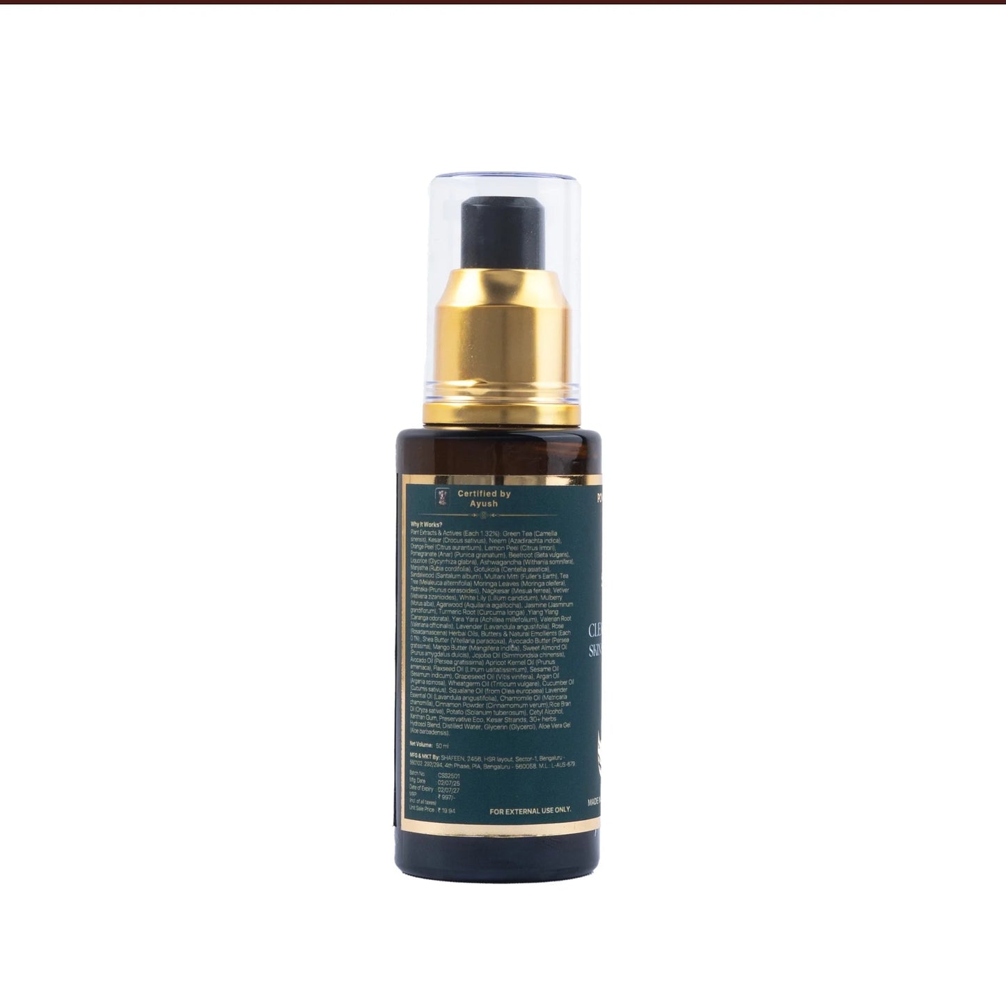 Clear Complexion Skin Softener Serum - 50+ herbs infused