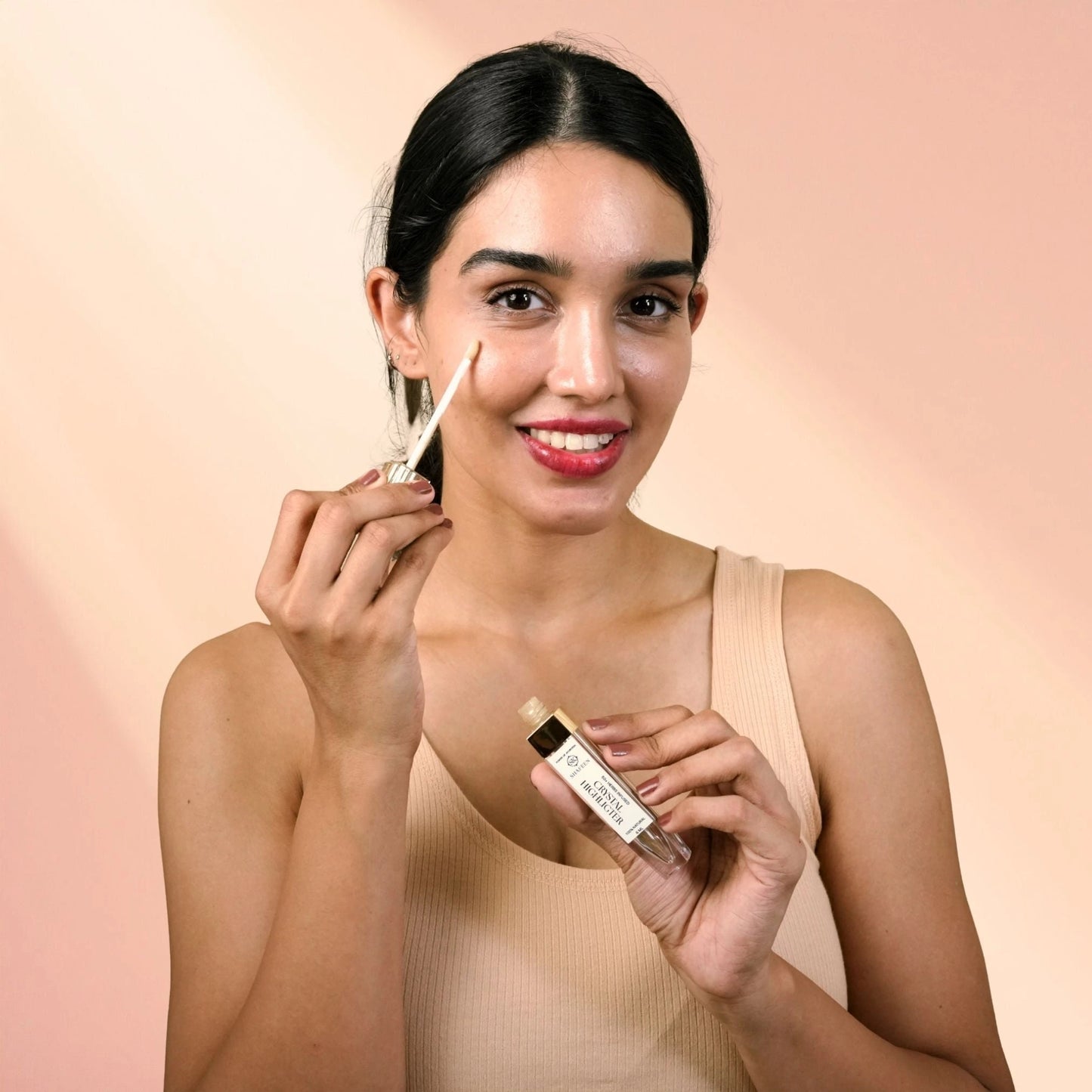 Crystal Champagne Highlighter: Ayurvedic Skincare Glow