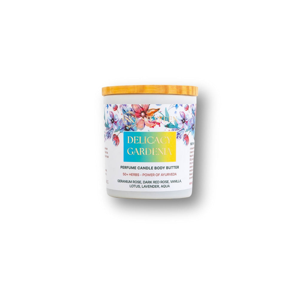 Perfume Candle Body Butter – Delicacy Gardenia (50+ Ayurvedic Herbs) - skshafeen - skshafeen