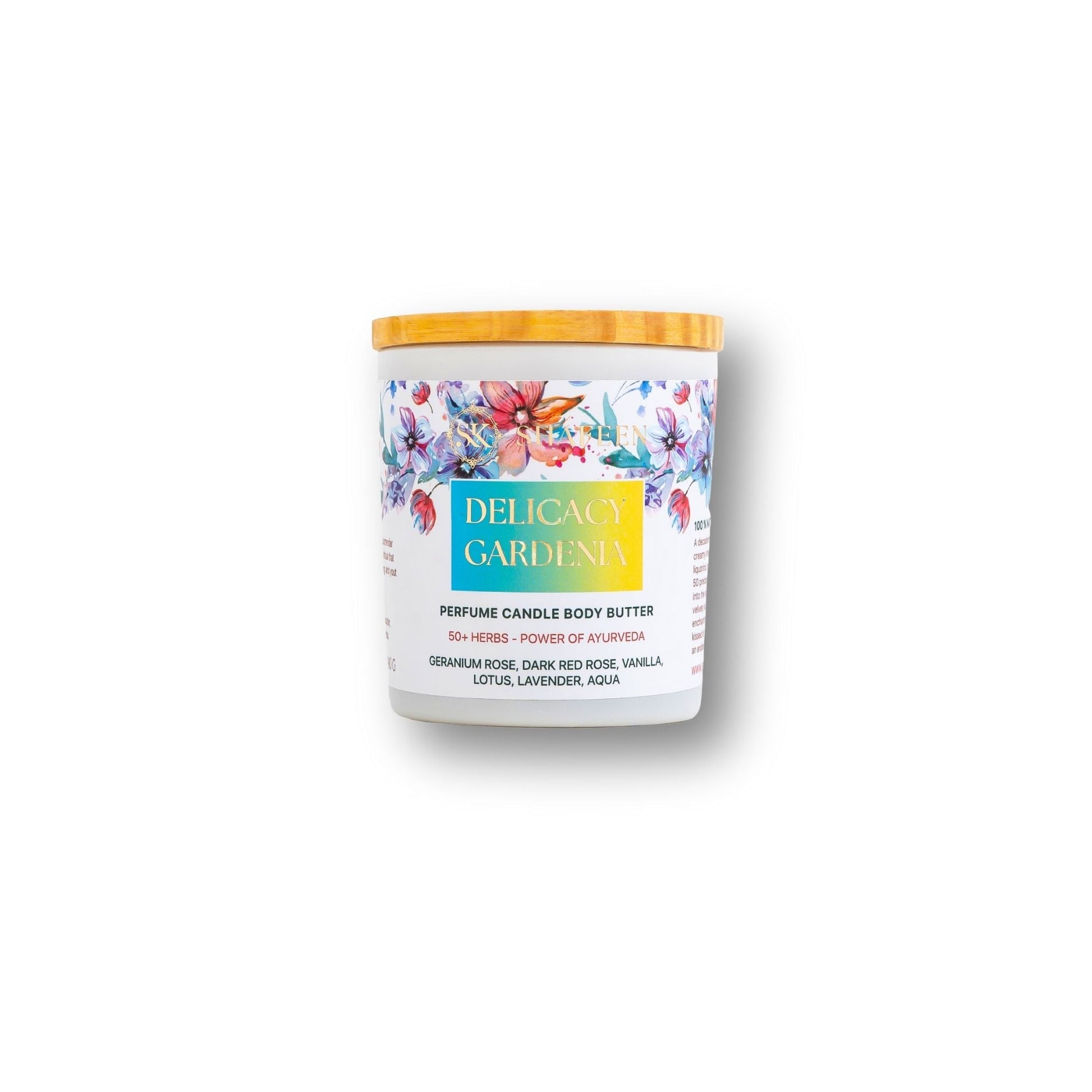 Perfume Candle Body Butter – Delicacy Gardenia (50+ Ayurvedic Herbs) - skshafeen - skshafeen