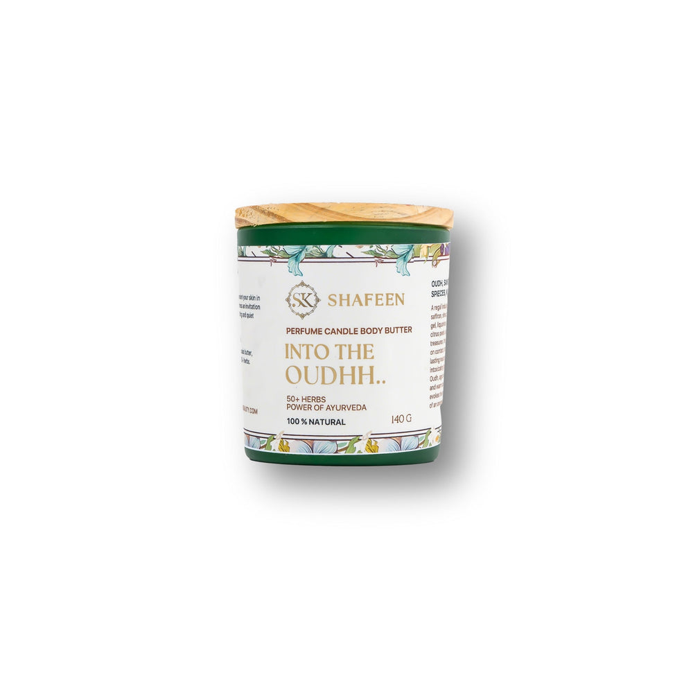 Perfume Candle Body Butter – Into The Oudh (50+ Ayurvedic Herbs) - skshafeen - skshafeen
