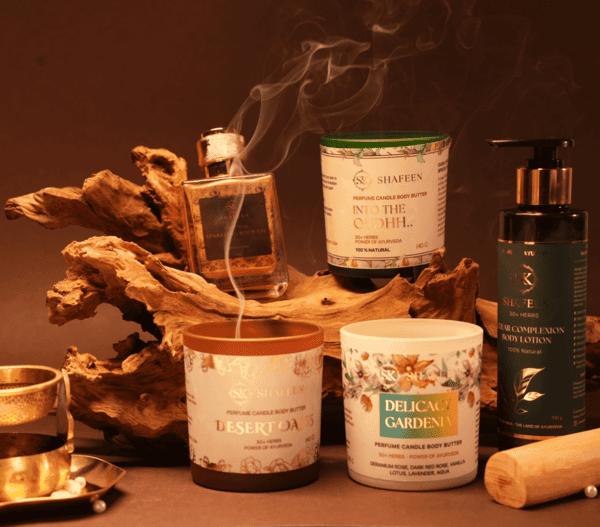 Perfume Candle Body Butter – Into The Oudh (50+ Ayurvedic Herbs) - skshafeen - skshafeen