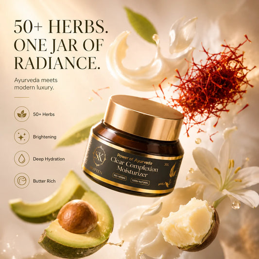 Clear Complexion Moisturizer – 50+ Herbs Ayurvedic Radiance Cream