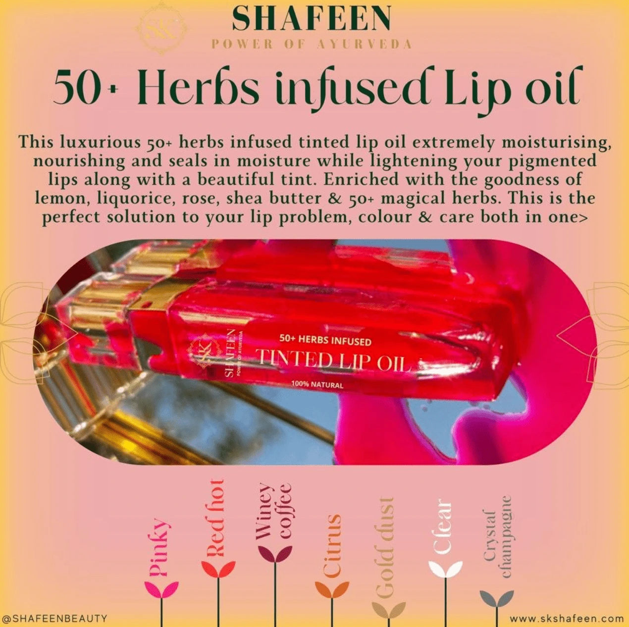 Tinted Lip Oil with 50+ Herbs – Colour Meets Care